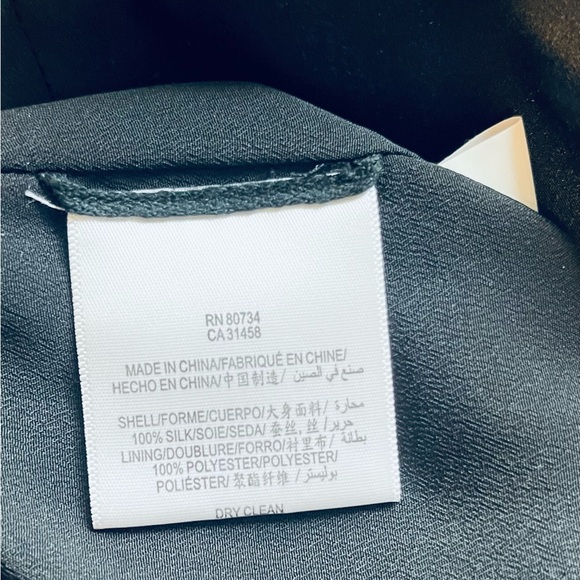 BCBG Black Ruffled Silk Dress - Picture 5 of 5